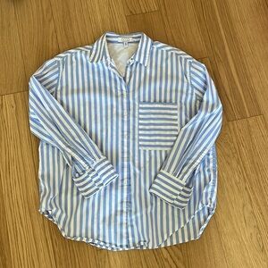 AYR The Deep End Blue + White Stripe Size Medium